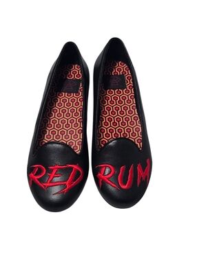 Strange Cvlt Flats with Red 'RED RUM' Embroidery